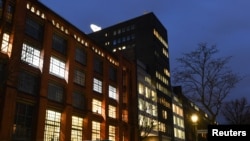 FILE - The building of Germany's international broadcaster Deutsche Welle is pictured in Berlin, Germany, Jan. 30, 2020.