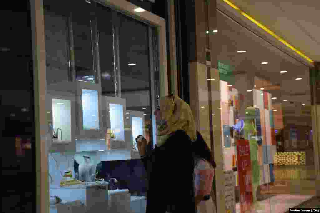 Modern shopping malls in Irbil are as important in daily life as the traditional and old shopping centers. International brands can be found for sale in the malls, and they have become meeting places for people trying to escape the hot weather in Iraq.