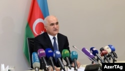 İqtisadiyyat naziri Şahin Mustafayev.