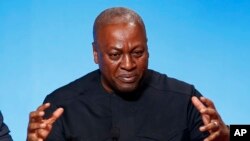 Le président du Ghana, John Dramani Mahama, 10 novembre 2015