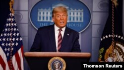 Président Donadl trump azali koloba na Maison Blanche, Washington, novembre 2020