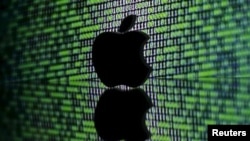 A 3D printed Apple logo