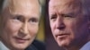 Kombinovana fotografija ruskog predsjednika Vladimira Putina i američkog predsjednika Joea Bidena.