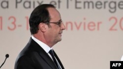 Le président français François Hollande, 14 janvier 2017. 