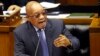 លោក​ប្រធានាធិបតី Jacob Zuma ឆ្លើយ​សំណួរ​នៅ​ក្នុង​រដ្ឋ​សភា​ក្នុង​ក្រុងCape Town ប្រទេស​អាហ្វ្រិក​ខាង​ត្បូង កាលពី​ថ្ងៃទី១៧ ខែមីនា ឆ្នាំ២០១៦។