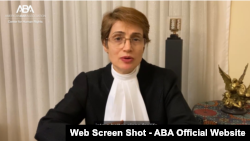 نسرين ستوده با فرستادن پیامی ویدئویی، از دریافت این جایزه تقدیر و تشکر کرد