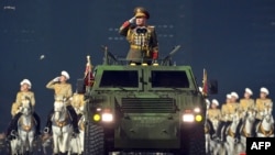 FILE - Pak Jong Chon, chief of the General Staff of the Korean People's Army, salutes during a military parade in Pyongyang, in this picture taken on January 14, 2021 and released from North Korea's official Korean Central News Agency on January 15.
