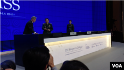 中国国防部长魏凤和走上香格里拉对话会讲台（美国之音黎堡2019年6月2日）