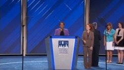 Rep. Marcia Fudge gavels in the convention for its second day