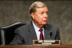 FILE - Chair of the Republican-led Senate Judiciary Committee Lindsey Graham of South Carolina.