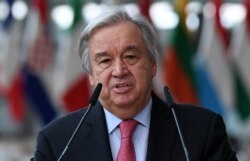 FILE - Secretary-General of the United Nations Antonio Guterres.