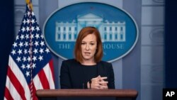 젠 사키 미국 백악관 대변인.
