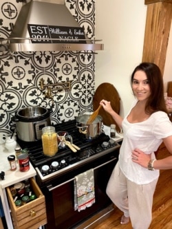Erika Navarrete Nagle, a television producer in Denver, Colorado, says she learned to cook during the coronavirus pandemic.
