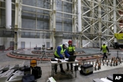 The assembly hall of the ITER ( the International Thermonuclear Experimental Reactor), in the CEN of Cadarache, is pictured in Saint-Paul-Lez-Durance, southern France
