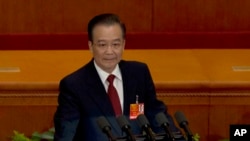 Chinese Premier Wen Jiabao, whose family's wealth came under scrutiny from the New York Times. The Times also revealed Wen's daugher's lucractive contract with JP Morgan.