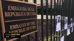 Memorials Grow at Cuban Embassy in Washington, DC
