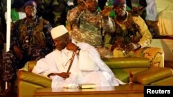 Le président Yahya Jammeh lors d'une réunion à Banjul, Gambie, le 29 novembre 2016.