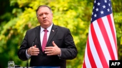 마이크 폼페오 미국 국무장관이 13일 슬로베니아 블레드를 방문했다.