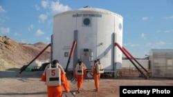 For three days, five Ikea designers lived inside the Mars Desert Research Station in Utah. (Ikea)
