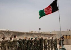 Serah terima pangkalan militer AS di Helmand kepada pasukan Afghanistan, 2 Mei 2021. (Courtesy: Maiwand Corps).