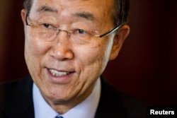 FILE - U.N. Secretary-General Ban Ki-moon.