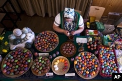 Telur-telur paskah. (Foto: AP)