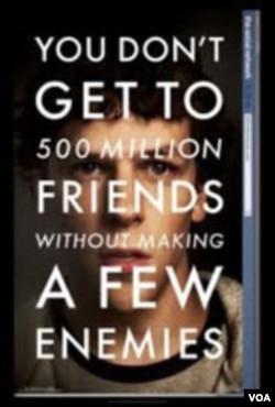 Film 'The Social Network yang bercerita tentang fenomena situs jejaring sosial Facebook mendapat delapan nominasi Academy Awards.