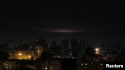 Russian drones strike in Kyiv