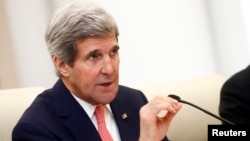 FILE - U.S. Secretary of State John Kerry in Beijing Feb. 14, 2014. 