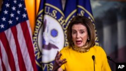 낸시 펠로시 미 하원의장. 