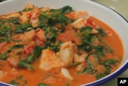 Dr. Miller sampled ndole - a stew made of dried bitterleaf, shrimp, peanuts and spices like ginger and garlic - in Cameroon, which has little incidence of colon cancer.