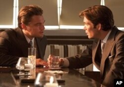 LEONARDO DiCAPRIO as Cobb and CILLIAN MURPHY as Robert Fischer in Warner Bros. Pictures’ and Legendary Pictures’ sci-fi action film “INCEPTION,” a Warner Bros. Pictures release.