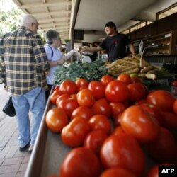 Tomatoes for sale in Ranch Santa Fe, California. Produce and many other agricultural products are covered by the new Food Safety Modernization Act