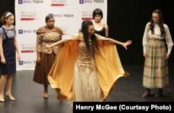 Jasmine Rogers, in costume as the Witch from "Into the Woods."