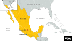 Map: Acapulco, Mexico.