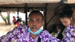 Tuy Kdong, 39, who used to work as a construction worker at the Western Mebon temple is heavily in debt after being unemployed for more than two years. (Hul Reaksmey/VOA Khmer)