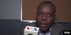 Haitian National Police spokesman, Michel Ange Louis-Jeune talks to VOA Creole in Port-au-Prince, Haiti, Feb. 19, 2019. (Photo: Arthur Jean Pierre)