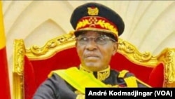Maréchal Idriss Déby Itno, président du Tchad, à N’Djamena, le 30 novembre 2020.