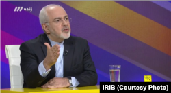 FILE - Iranian Foreign Minister Mohammad Javad Zarif appears on a live morning talk show on Iranian state television's Channel 3 on Aug. 26, 2018.