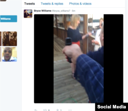 Foto penembakan yang diambil dari potongan rekaman video.