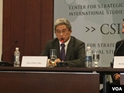 台湾民主基金会执行长徐斯俭 (美国之音钟辰芳拍摄)