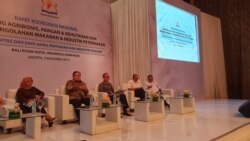 Rapat Koordinasi nasional bidang agrobisnis,pangan dan kehutanan bidang pengolahan makanan dan industri peternakan di Jakarta, Selasa (5/11). Fathiyah