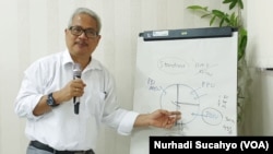 Ketua Departemen Kebijakan dan Manajemen Kesehatan FK-KMK, Universitas Gadjah Mada, Prof. Laksono Trisnantoro. (Foto: Nurhadi Sucahyo/VOA)