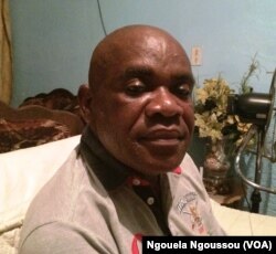 Didier Boutsindi, de la Majorité présidentielle, au Congo, le 3 avril 2017. (VOA/Ngouela Ngoussou)