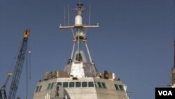 Salah satu kapal tempur littoral AL AS, Trimaran USS Independence.