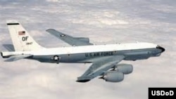 FILE: In April, a Russian fighter jet came within 100 feet of a U.S. Air Force RC-135U spy plane, like the one shown here. 
