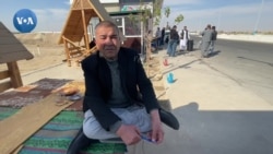 Termizdagi chegarada o'tirgan afg'onlar