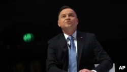 Presiden Polandia, Andrzej Duda di London, INggris, 3 Desember 2019. (Foto: dok). 