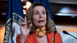 Speaker of the House Nancy Pelosi, D-Calif. speaks during a news conference Thursday, Sept. 24, 2020 on Capitol Hill in Washington. (AP Photo/Jose Luis Magana)