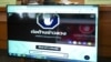 FILE - Demo default page of Thai government run anti-fake news center web portal is displayed on a screen in Bangkok, Thailand, Aug. 21. 2019.